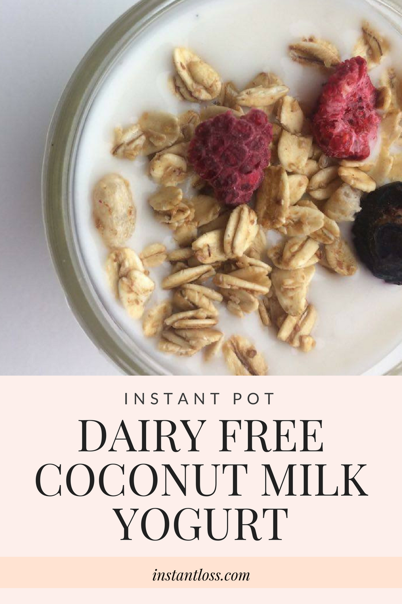 Instant Pot Dairy Free Coconut Milk Yogurt Instant Loss
