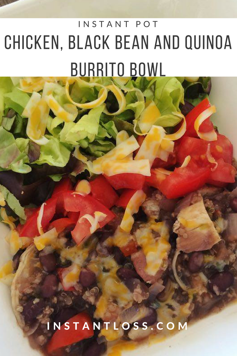 Instant Pot Chicken, Black Bean, and Quinoa Burrito Bowls - Instant ...